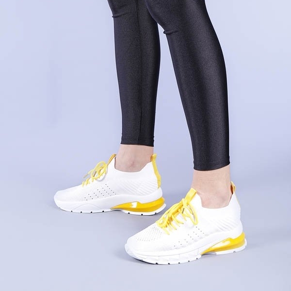 Γυναικεία αθλητικά παπούτσια Coralia κίτρινα - Kalapod.gr